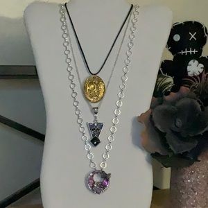 One of a Kind Large Handmade Acrylic Design Pendant Necklaces